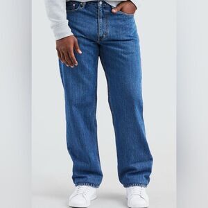 Levi's Men's 550 Relaxed Mid Rise Relaxed Fit Tapered Leg Jeans Med Wash. 42x32
